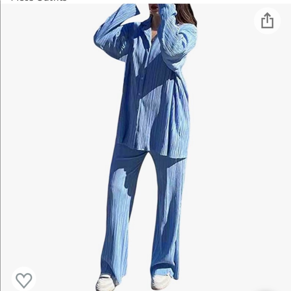 Women's Trendy Pleated Beach Matching Sets